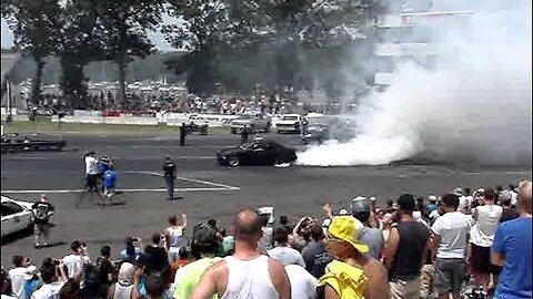 Brutal BMW blows engine at burnout contest!