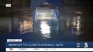 Northern Kentucky floodwall gates close as Ohio River rises