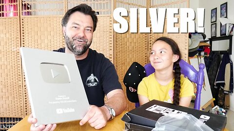 YouTube SILVER PLAY BUTTON Unboxing - THANK YOU! for 100k Subscribers! - Dustin Dunnill