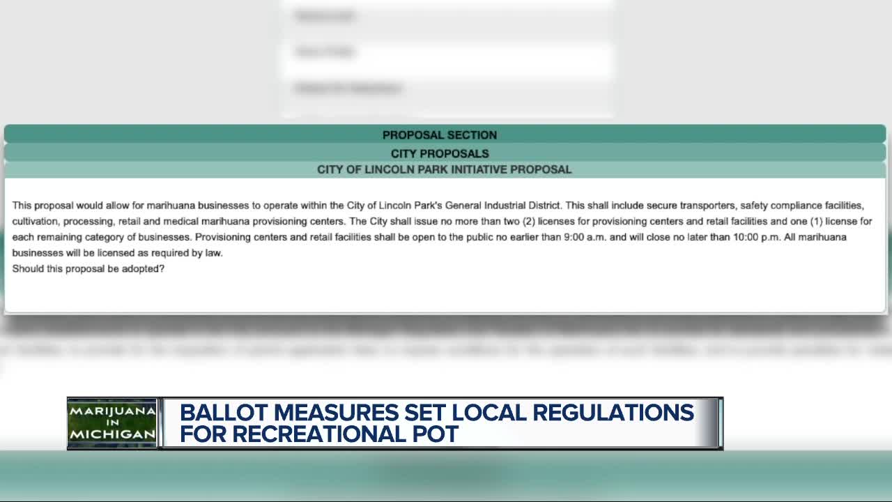 Ballot measures set local regulations for recreational pot