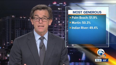 Three area counties among Florida’s top 5 highest-ranking areas for Florida most generous counties