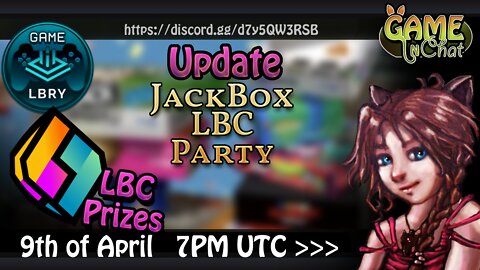 Game LBRY🔵 Join the Jackbox LBC Party the 9th! 😃🔥 Time set to start at 7PM UTC