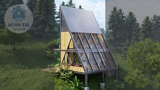 A-frame Cabin House Tour - Tiny Small House Design Ideas - Minh Tai Design 22 Shorts