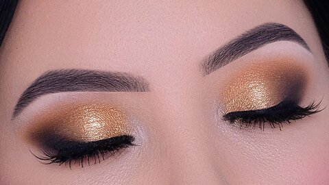Golden Smoked Eye Makeup Tutorial | Perfect Bridal Glam Eye Look
