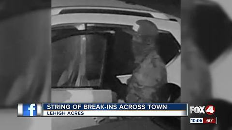 Dozens victimized in rash of car burglaries in Lehigh Acres