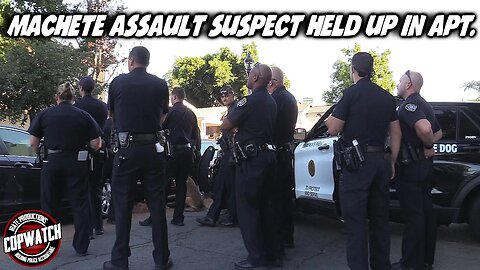 Machete Assault Suspect Held Up in Apt Cops Surround & Walk Away | Copwatch