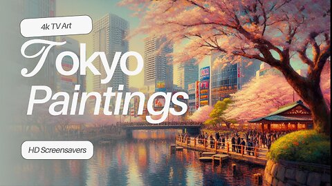 Relaxing 4K Wallpaper: Japanese Paintings in the Style of Van Gogh & Monet | Calming Visuals & Music