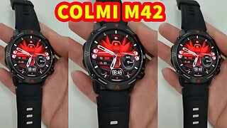 COLMI M42 Smart Watch AMOLED Always on Display, 400mAh Big Battery Rugged Military Watch