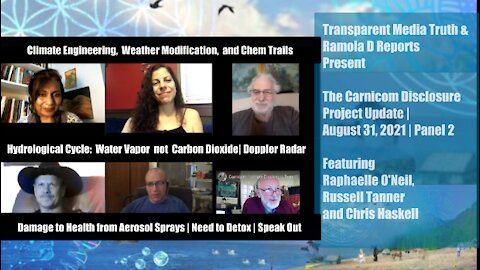 Panel 2–Carnicom Disclosure Project Update 2021, TMT & RDR | Climate Engineering & Chem Trails