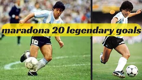 maradona 20 legendary goals || argentina || Football Cricket Highlights