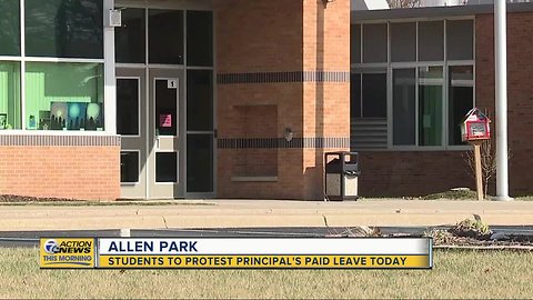 Students to protest principal's paid leave in Allen Park