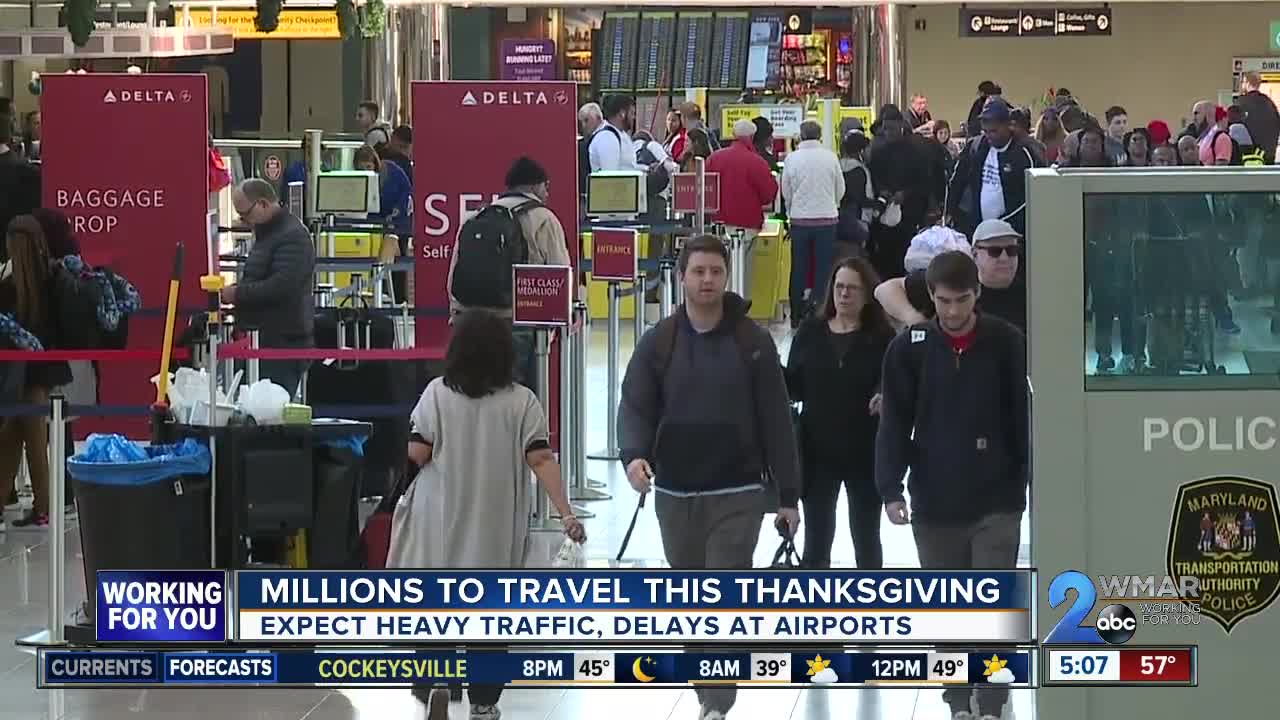 Millions to travel this Thanksgiving, heavy traffic expected