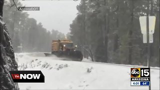 Snowy weather hits Northern Arizona