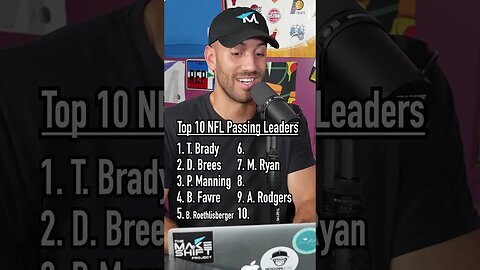 Top 10 NFL passing yard leaders of ALL TIME! #shorts #nfl #guessinggame