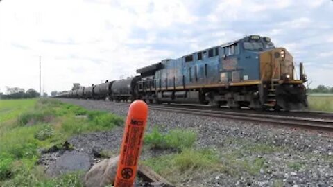 CSX K663 Empty Ethanol Tanker Train from Bascom, Ohio June 14, 2021