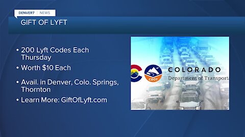 CDOT offering Lyft codes to stop impaired driving