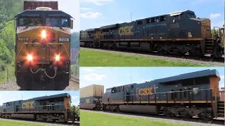 CSX Q010 Intermodal Train with DPU From Berea, Ohio June 5, 2021