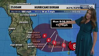 11 a.m. Hurricane Dorian update - 9/1/19