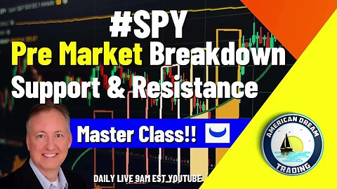 SPY Pre Market Breakdown Support & Resistance Master Class Stock Market