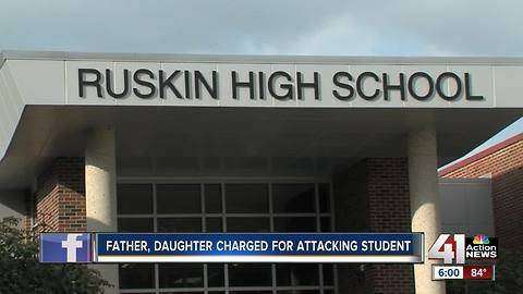 Father, daughter accused of attacking student