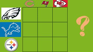 NFL Immaculate Grid - Detroit Lions, Kansas City Chiefs and Pittsburgh Steelers