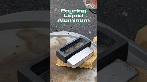 Pouring Molten Aluminum into Ingots
