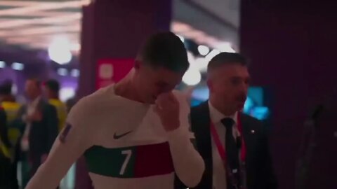Cristiano Ronaldo Crying After Portugal Vs Morocco Loss #cr7 #cristianoronaldo #portugal