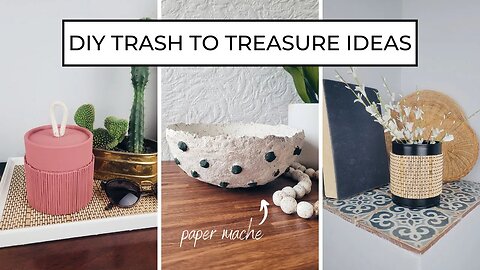 DECORATE FOR FREE Trash to Treasure DIY Home Decor Ideas | Paper Mache Bowl