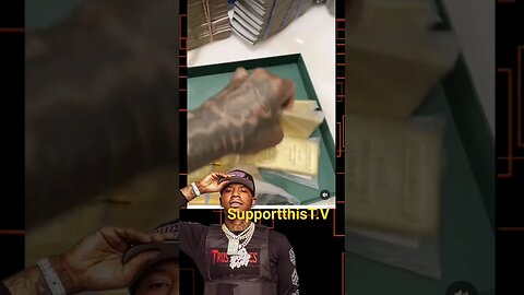 Moneybaggyo Shows Gold Bricks and Big Bags Of Money