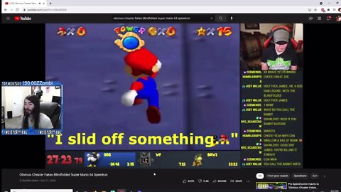 MoistCr1tikal Reacts To Cheater Faking Blindfolded Super Mario 64 Speedrun