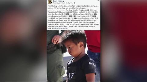 Detained children being forced to wear numbers?