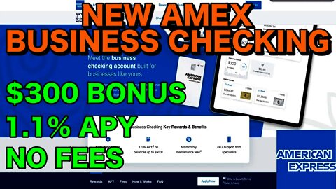 NEW Amex Business Checking: $300 Bonus! (EVERYONE ELIGIBLE!)