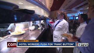 Hotel and casino workers push for panic buttons