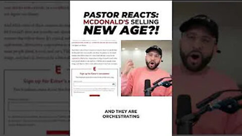 Pastor Reacts: McDonald’s Selling New Age!? #shorts