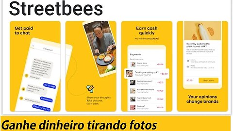 Seja pago para tirar fotos do seu dia a dia StreetBee