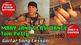 Acoustic Guitar song lesson learn Mary Jane's Last Dance by Tom Petty