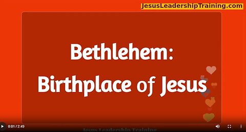 Bethlehem: Birthplace of Jesus