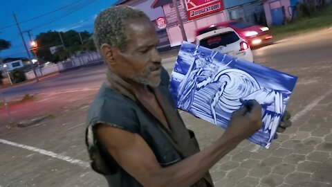 Amazing Street Artist From Suriname!!!