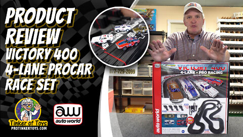 Product Review - 36' Victory 400 4-Lane Pro Racing Slot Car Race Set | SRS345 | Auto World