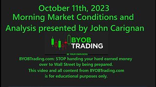 October 11th, 2023 BYOB Morning Market Conditions and Analysis