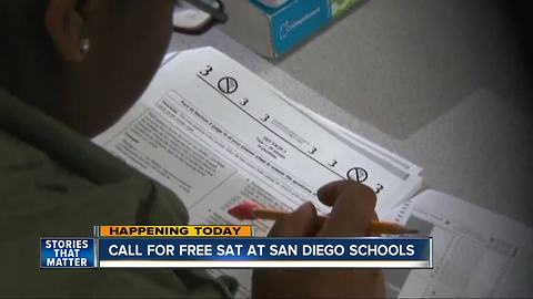 Call for free SAT at San Diego High Schools