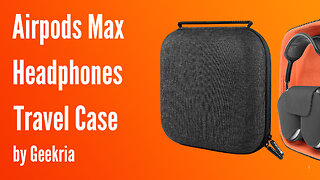 Airpods Max Over-Ear Headphones Travel Case, Hard Shell Headset Carrying Case | Geekria