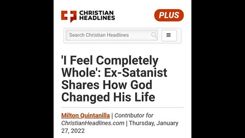 Ex Satanist Shares How God Changed His Life Paranormal News