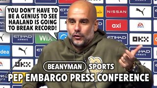 'Don't have to be genius to see Haaland going to BREAK RECORD' | Man City 3-1 Brighton | Pep Embargo