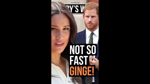 Harry´s Wife's Shorts : Not So Fast Ginge! (Meghan Markle)