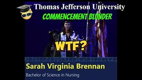 Thomas Jefferson University - GRADUATION BLUNDER #shorts #shortsfunny