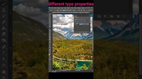 different types of properties in Photoshop -short shot on iPhone #photoshop #shorts #iphone