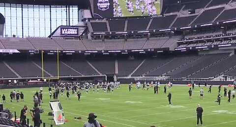 Las Vegas Raiders first time inside Allegiant Stadium