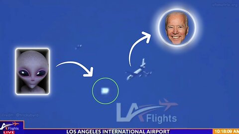 UAPs Spotted Near President Biden's Air Force 1 in Los Angeles in Live View