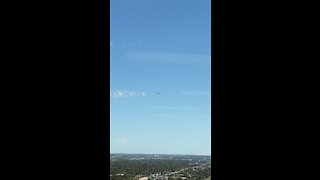 Tulsa Tower Veterans Day flyover